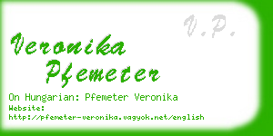 veronika pfemeter business card